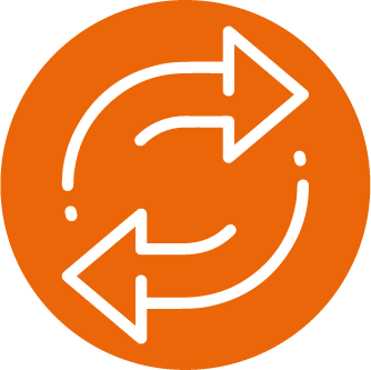 Icon representing a cycle or process